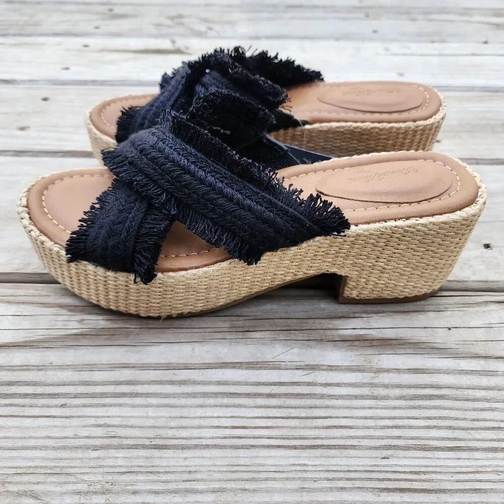 Universal Thread Shoes Womens Size 8.5 Sally Espadrille Slip On Memory Foam Comf